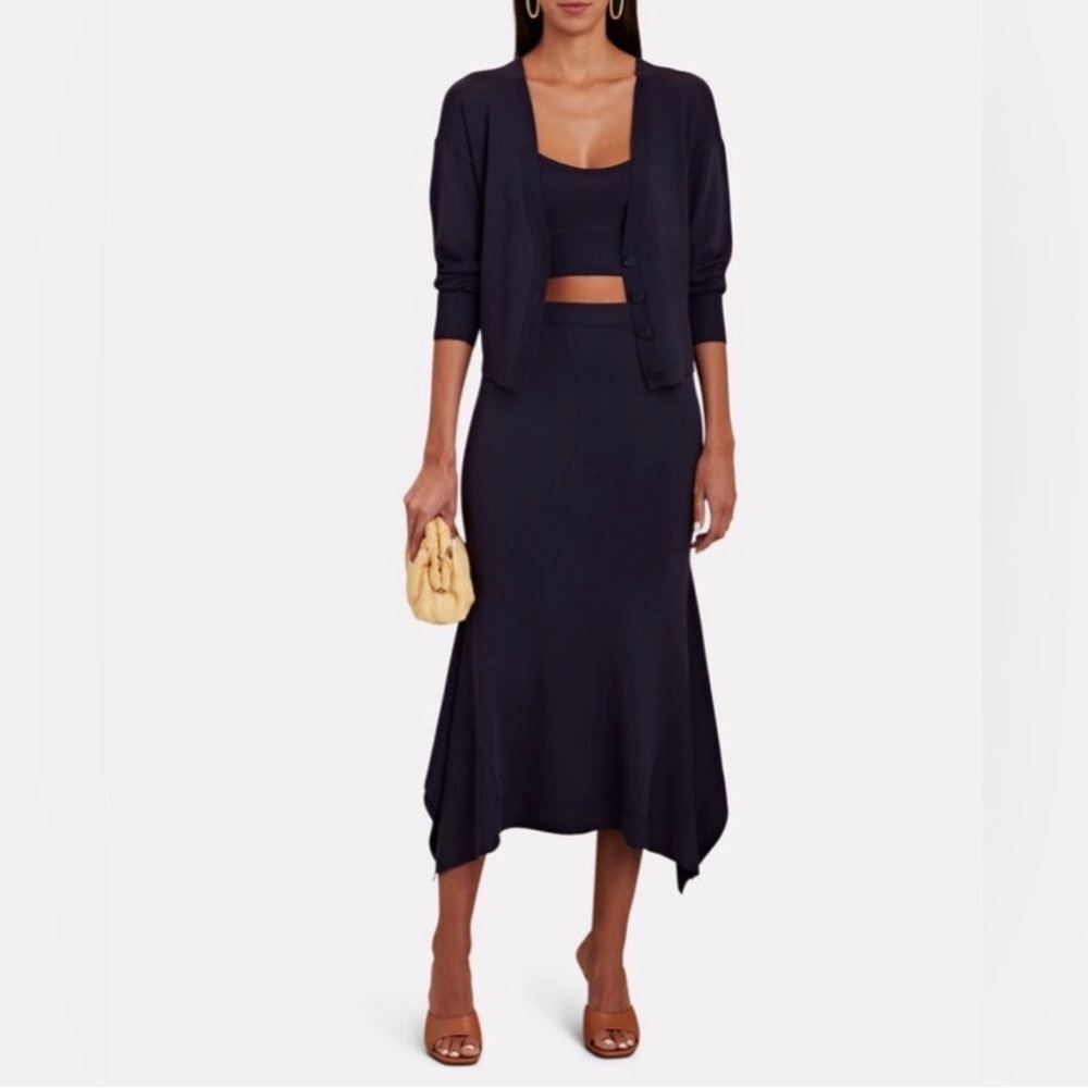 Intermix Dawson Midi Skirt Navy S